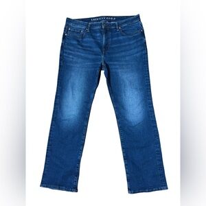 American Eagle Outfitters Men's Bootcut Jeans - Deep Blue Wash